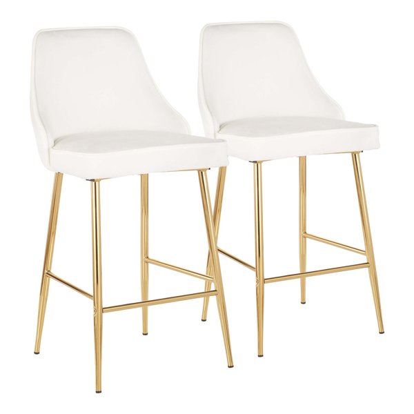 Lumisource Marcel Counter Stool - Set of 2 PR B25-MARCEL AUVW2